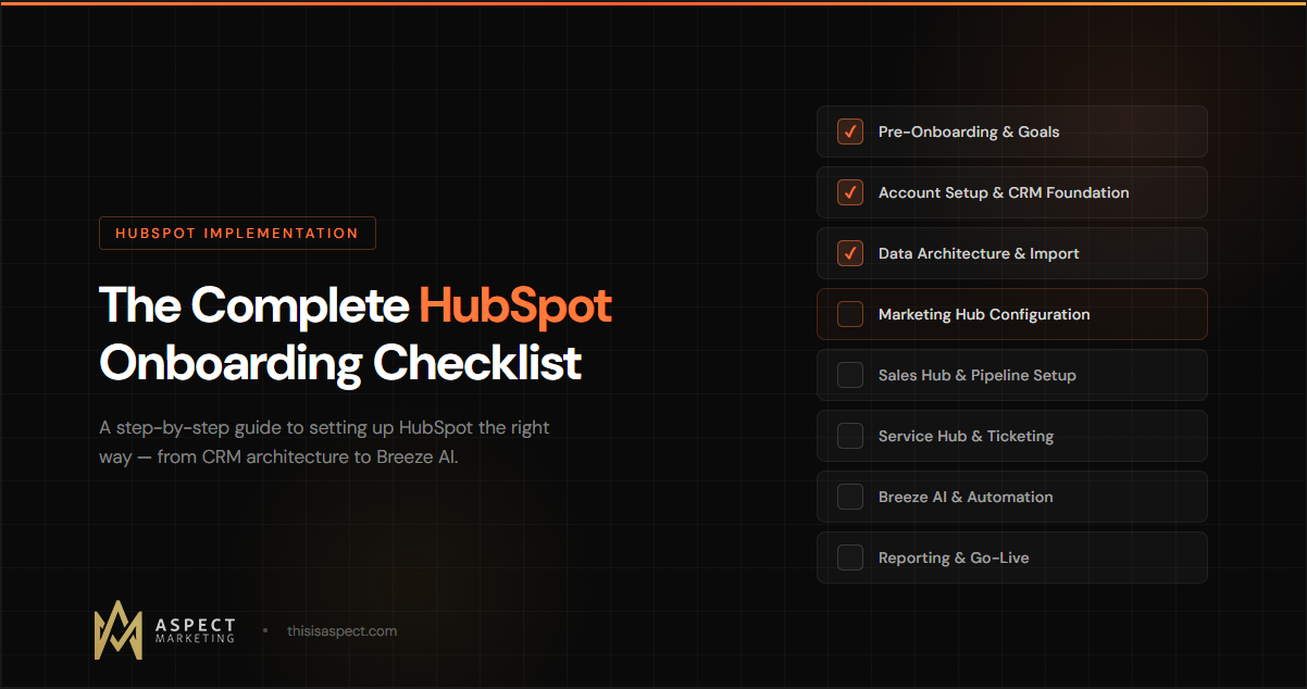 The Complete HubSpot Onboarding Checklist