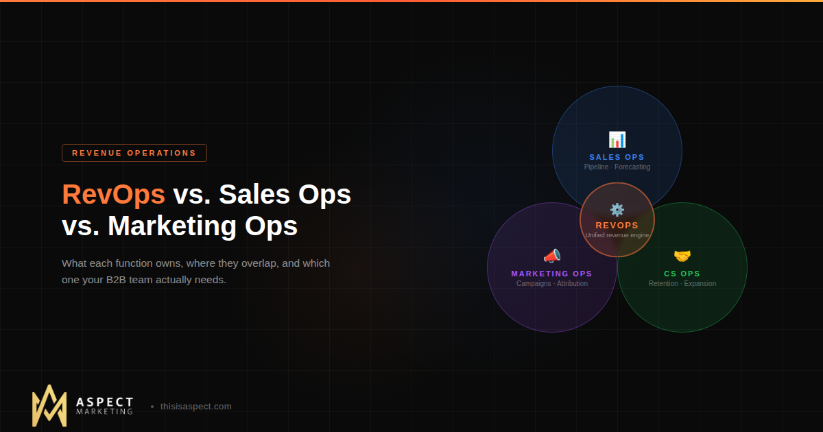 RevOps vs Sales Ops